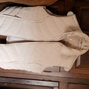 Wilson leather down vest.